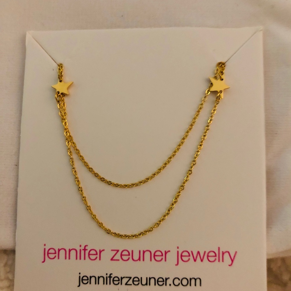 Jennifer Zeuner Double Stars ⭐️ 🌟 necklace